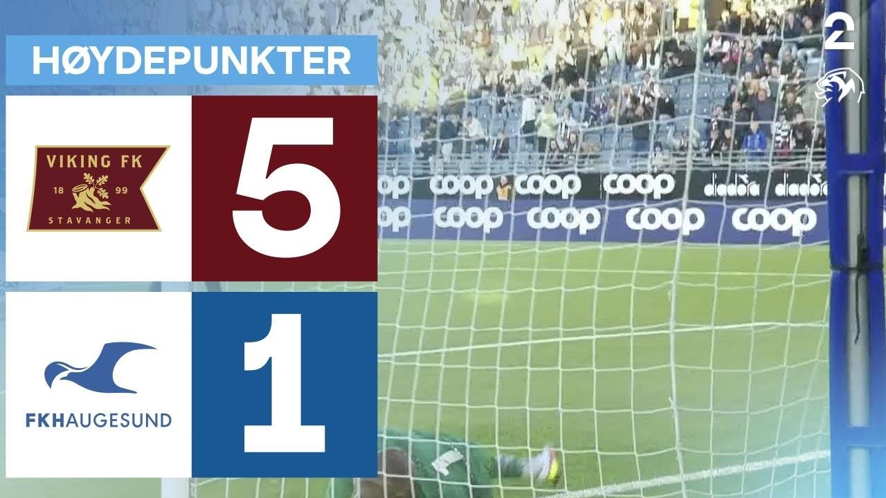#ไฮไลท์ฟุตบอล [ ไวกิ้ง เอฟเค 5 - 1 เฮาเกซุนด์ ] นอร์เวย์ ทิปเปลีเก้น 2025/1.5.68