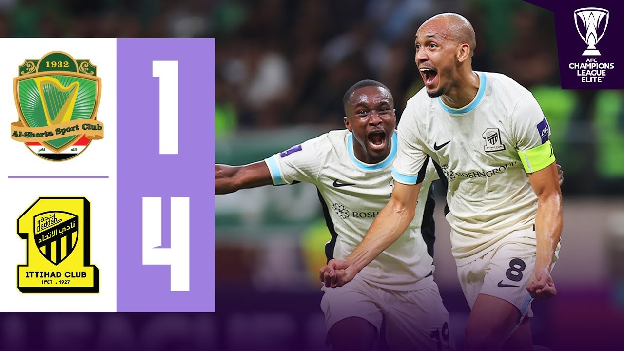 #ไฮไลท์ฟุตบอล [ อัล โชลต้า(อิรัก) 1 - 4 อัล อิติฮัด(ซาอุ) ] เอเอฟซี แชมเปี้ยนส์ ลีก อีลิท 2025/21.10.68